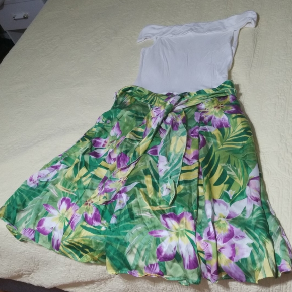 Vintage Off The Shoulder Dress - Picture 1 of 5